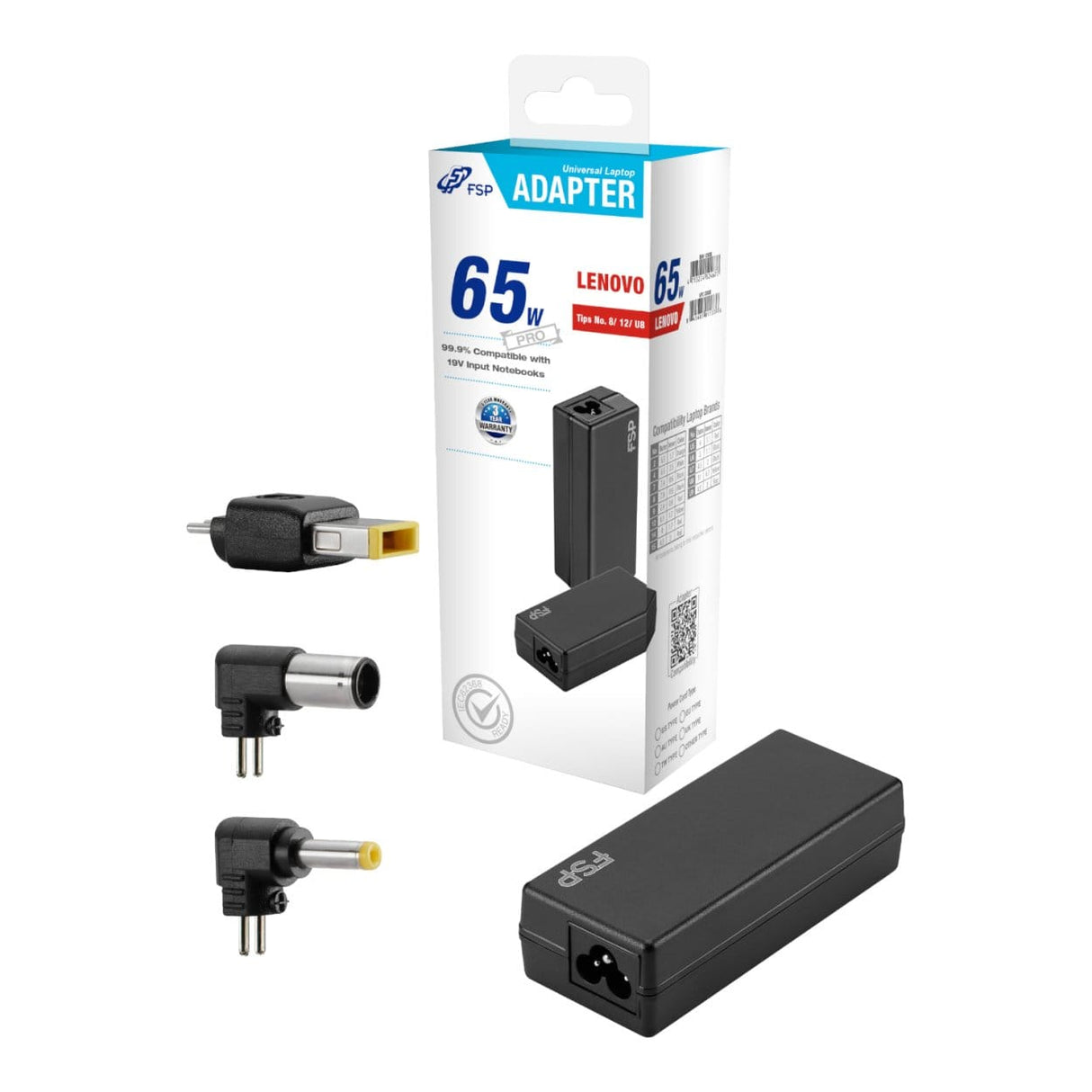 FSP/Fortron FSP PRO 65W Universal Notebook Adapter for Lenovo PNA0652525