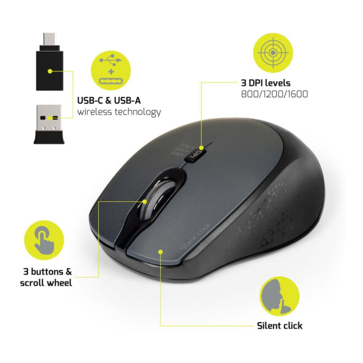 Port Designs Core Start Series 16-inch Notebook Bag and Wireless Mouse Combo