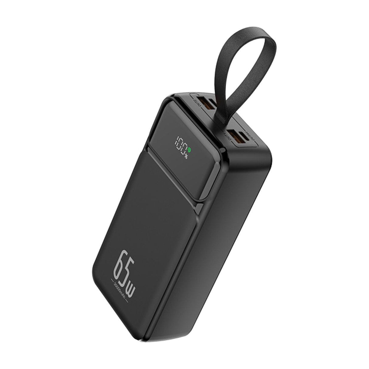 LinkQnet TPQ34 27000mAh Powerbank with Charging Cable POWERBANK-TPQ34-BLK