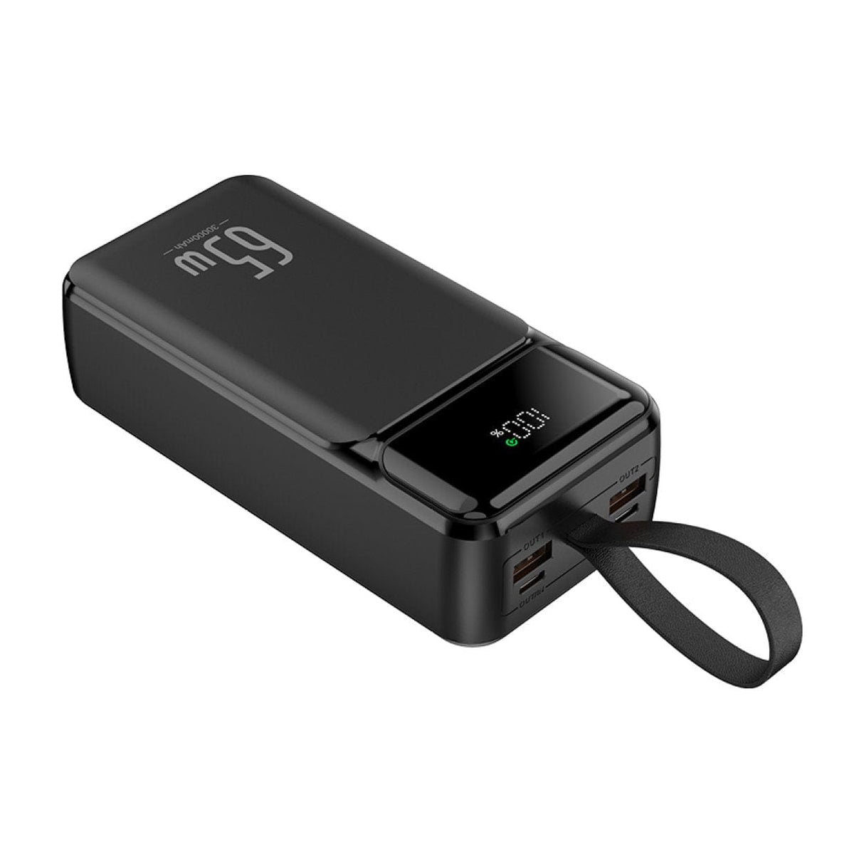 LinkQnet TPQ34 27000mAh Powerbank with Charging Cable POWERBANK-TPQ34-BLK
