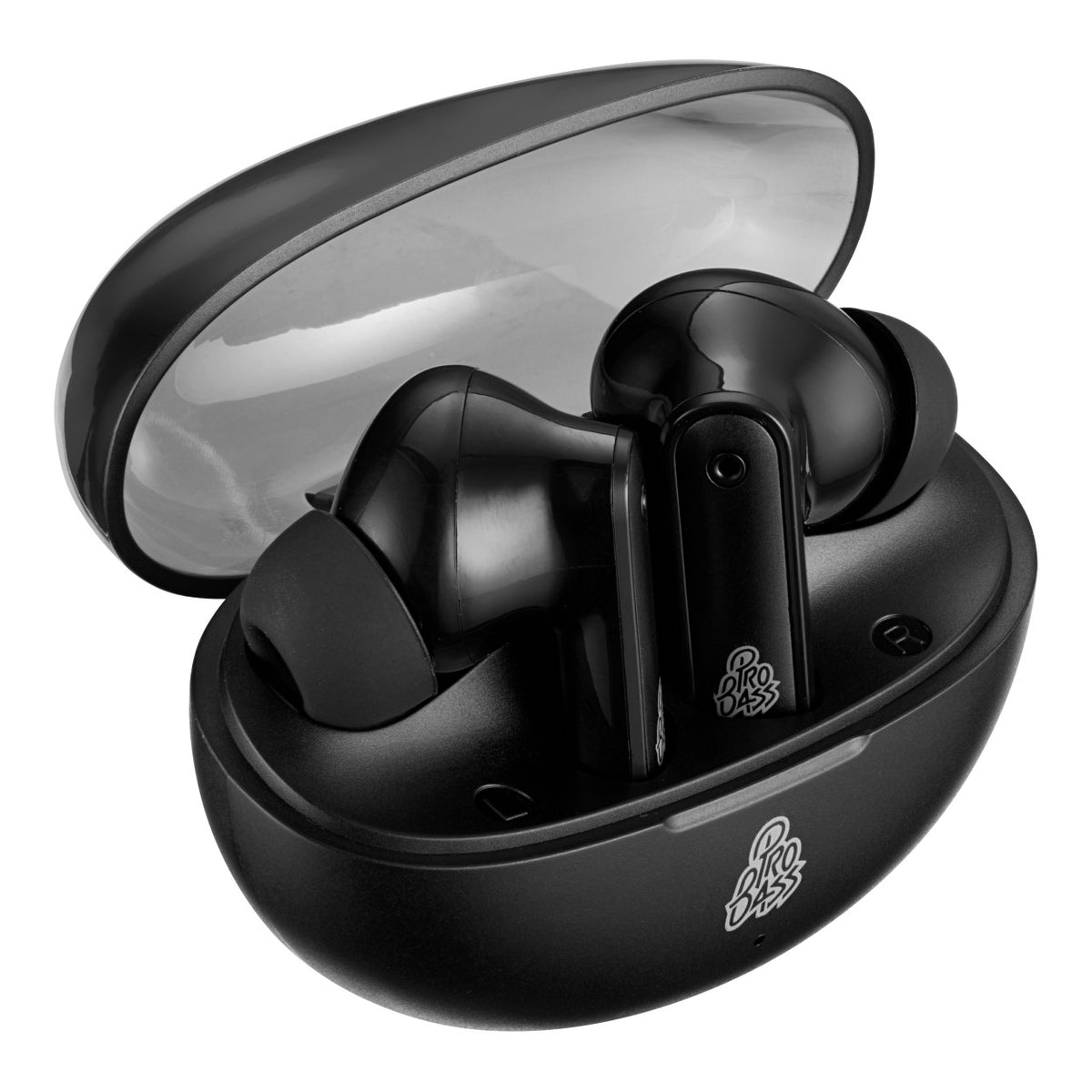 Pro Bass Glow Series TWS Earbuds - Black PR-1086-BK