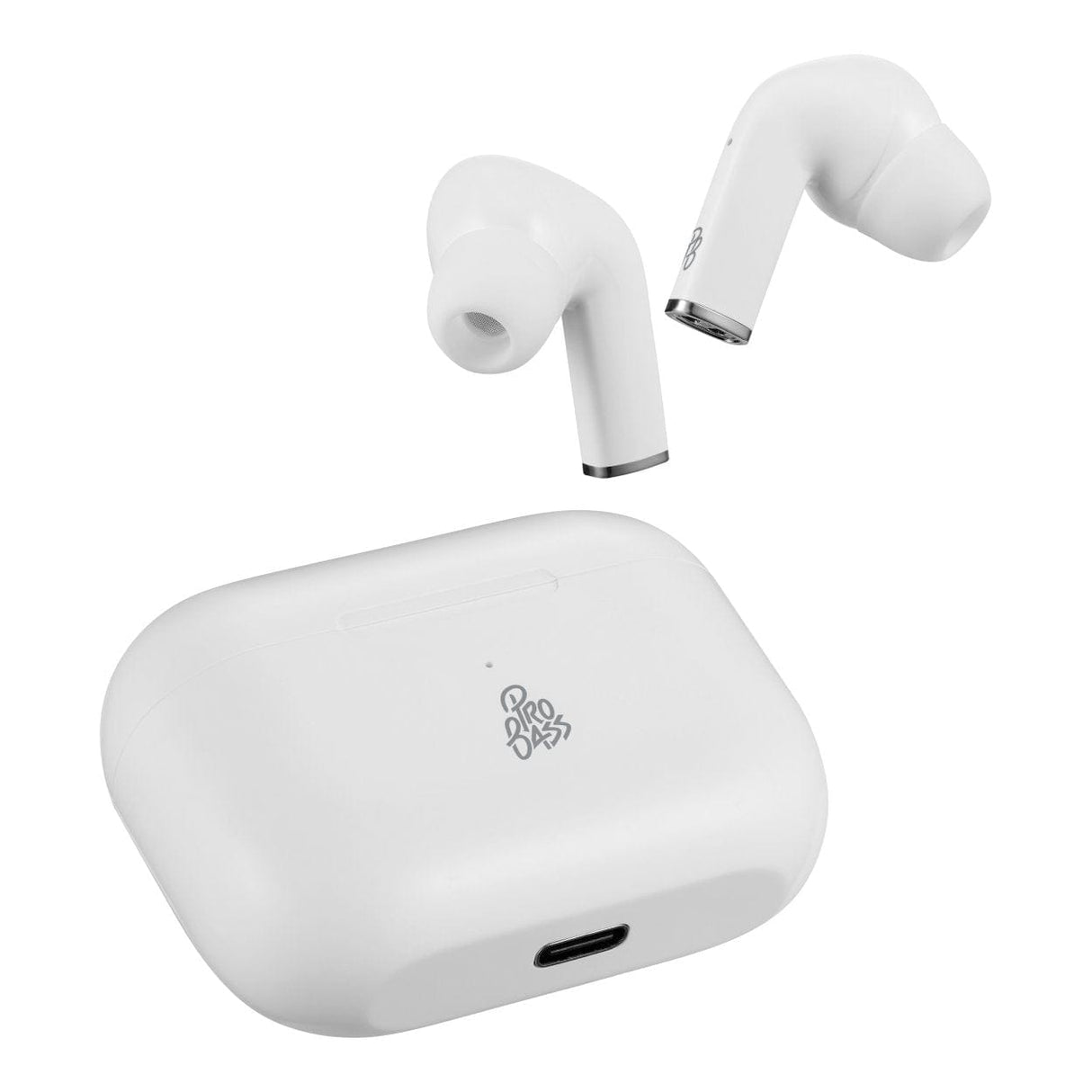 Pro Bass Pulse Buds True Wireless Earphones with Charging Case White PR-1119-WT