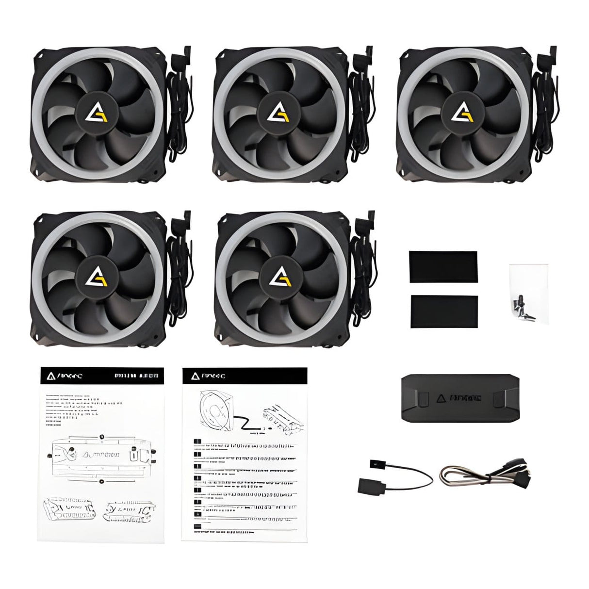 Antec Prizm 120 120mm ARGB Case Fan 5-pack PRIZM 120 ARGB 5+C