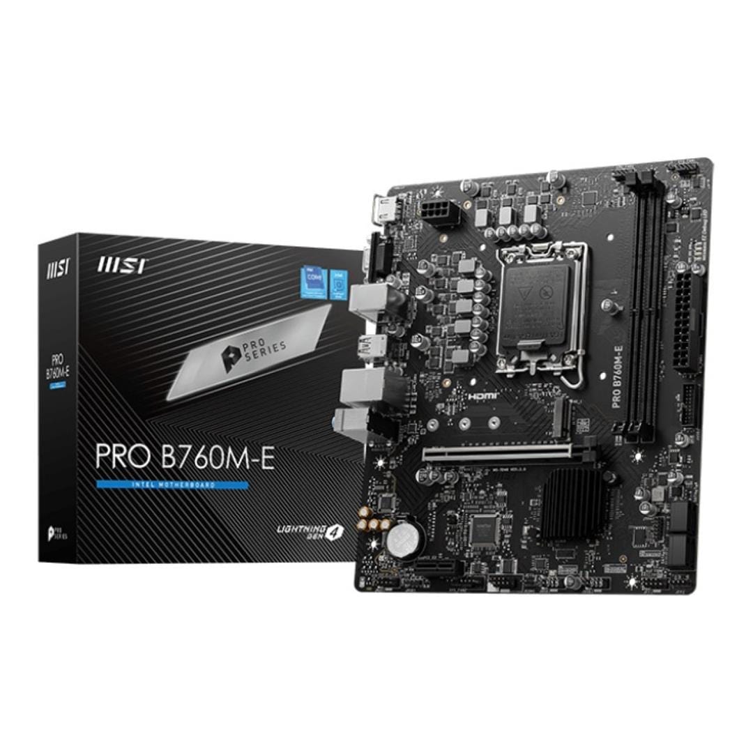 MSI Pro B760M-E Intel LGA 1700 micro ATX Motherboard