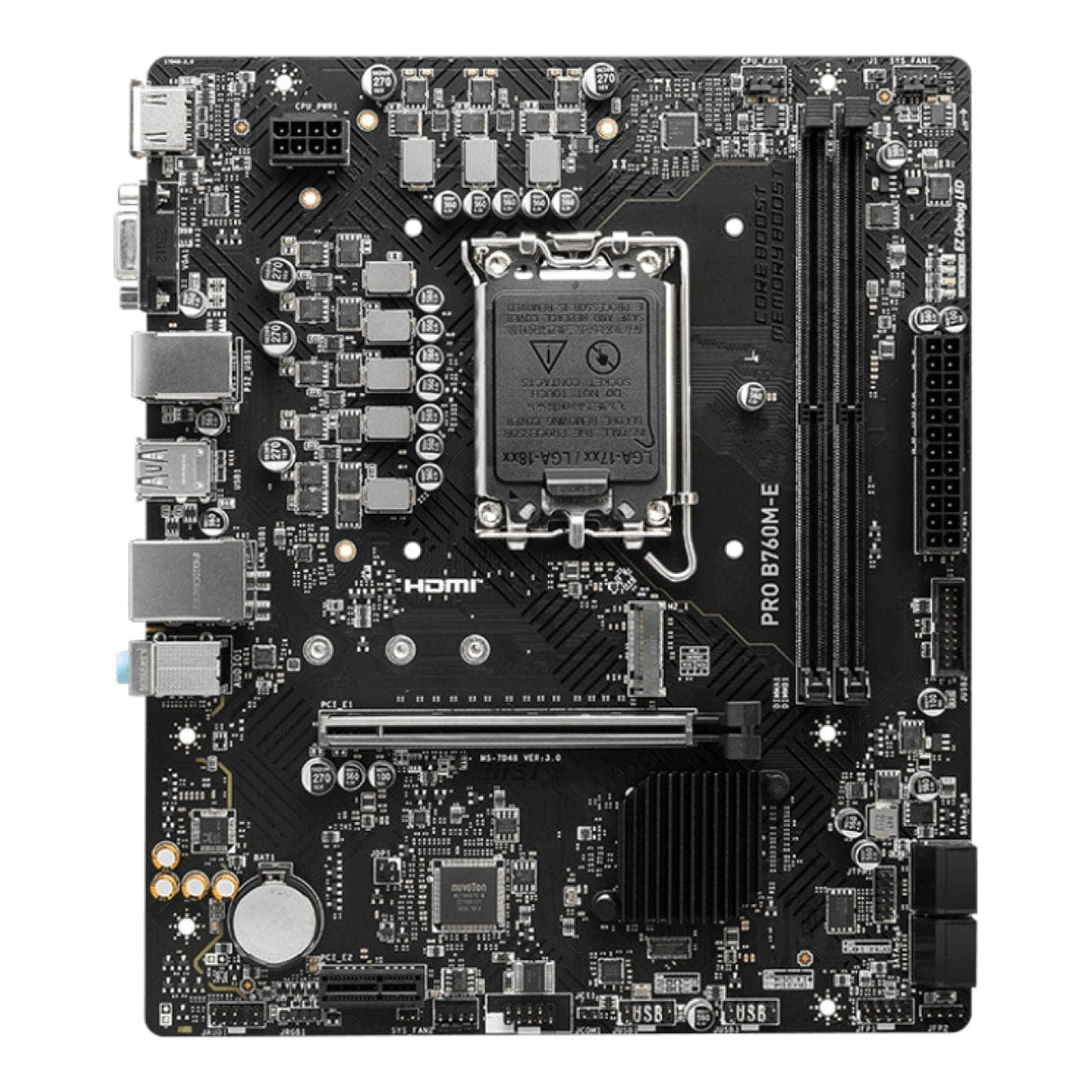 MSI Pro B760M-E Intel LGA 1700 micro ATX Motherboard