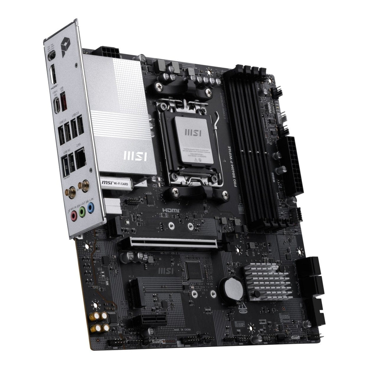 MSI Pro B840M-P Wi-Fi 6E AMD Socket AM5 micro ATX Motherboard