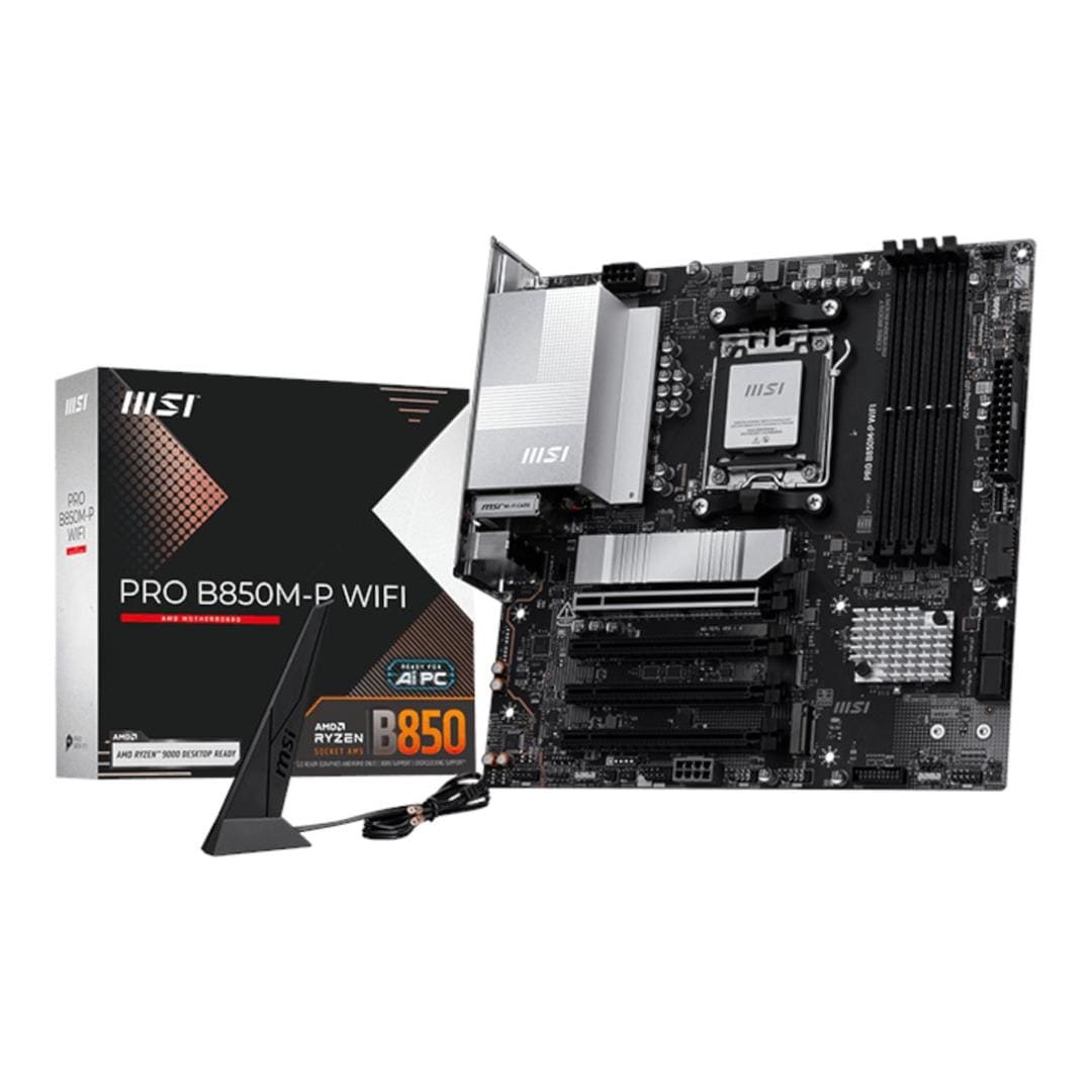 MSI PRO B850M-P Wi-Fi AMD Socket AM5 micro ATX Motherboard
