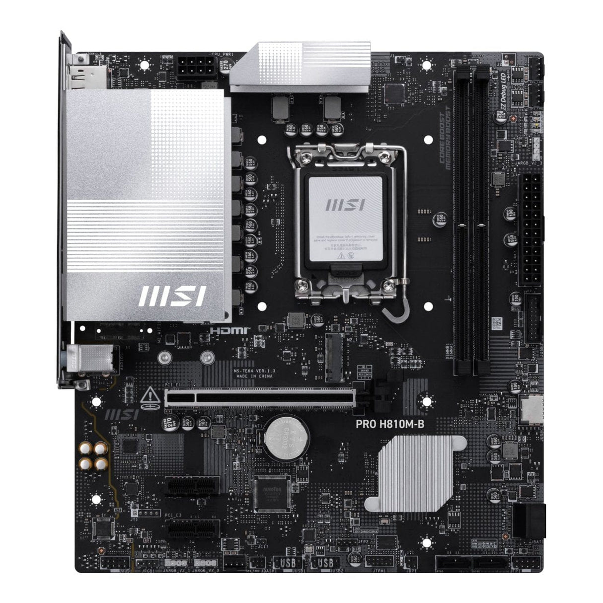 MSI Pro H810M-B Intel LGA 1851 micro ATX Motherboard