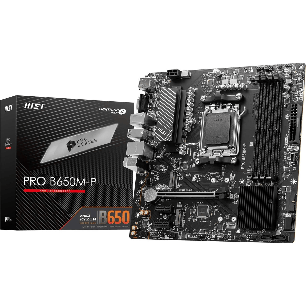 MSI Pro B650M-P AMD Socket AM5 micro ATX Motherboard PROB650M-P