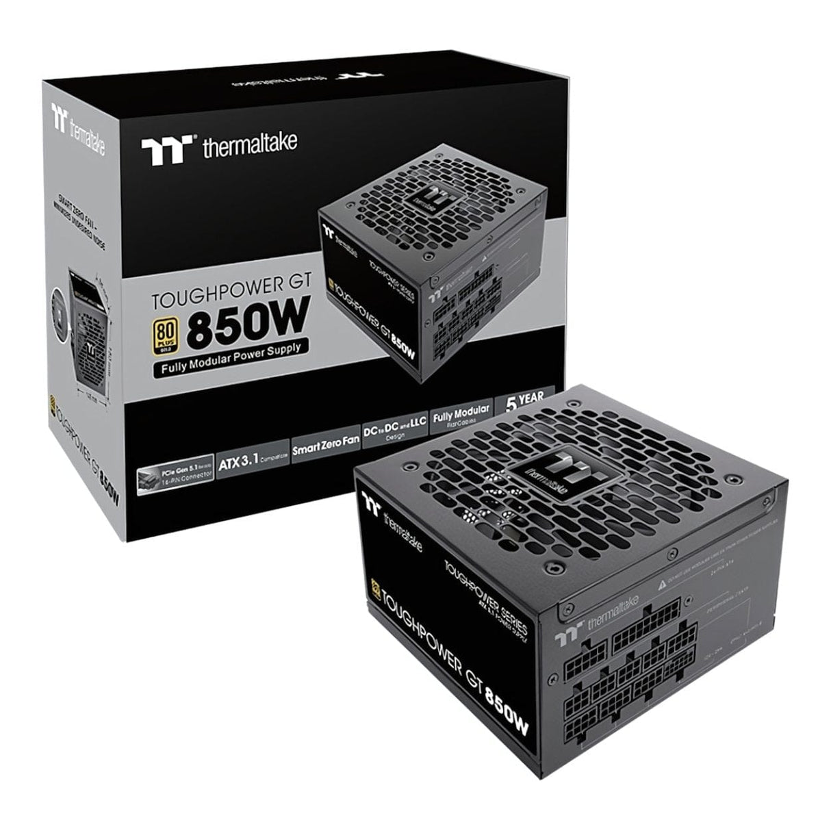 Thermaltake Toughpower GT 850W 80 Plus Gold ATX Power Supply PS-TPT-0850FNFAGE-3