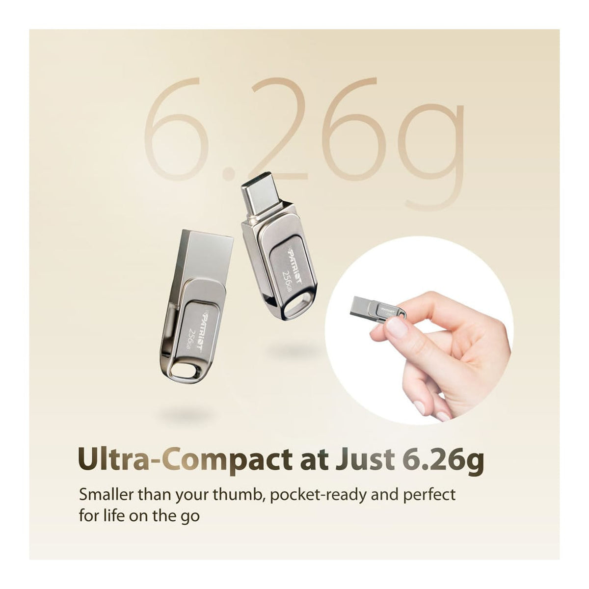 Patriot TAB T560 128GB USB 3.2 OTG Flash Drive PS128GT560DS5D