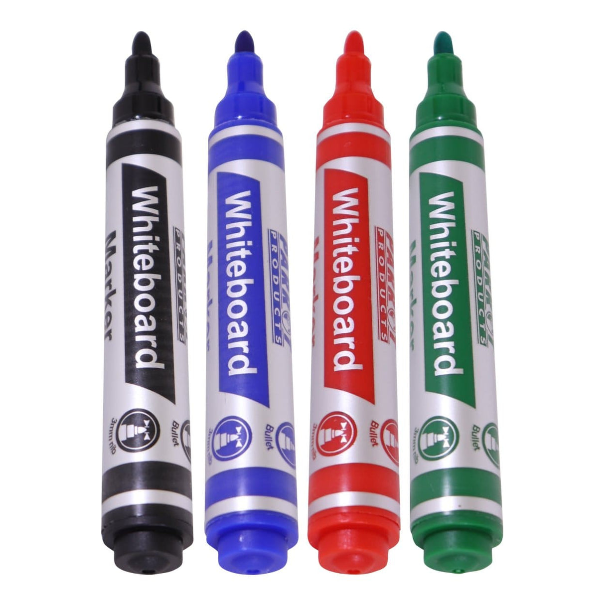 Parrot Bullet Tip Whiteboard Marker 4-pack PW0401A