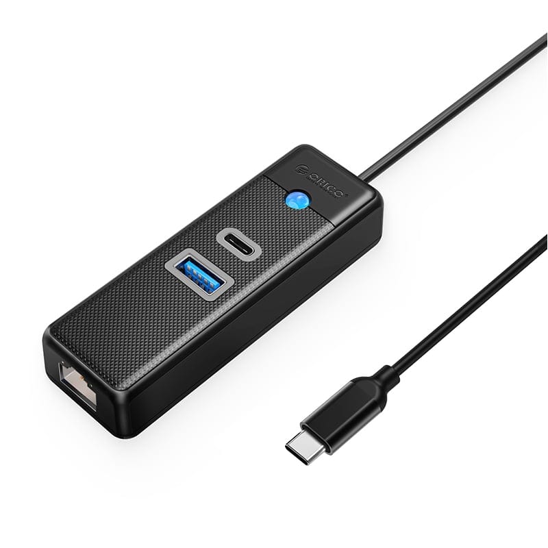 Orico 50cm 3-Port Type-C Hub PWCUR-C3-05-BK-EP