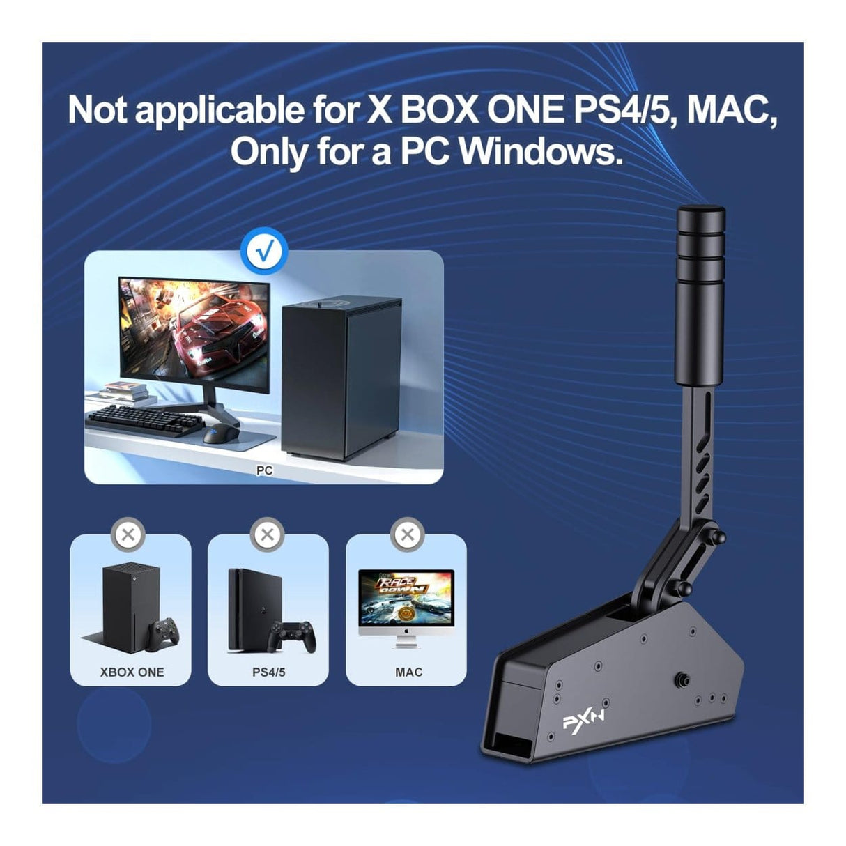 PXN HBS Dual-mode 16-Bit USB Electronic Racing Handbrake