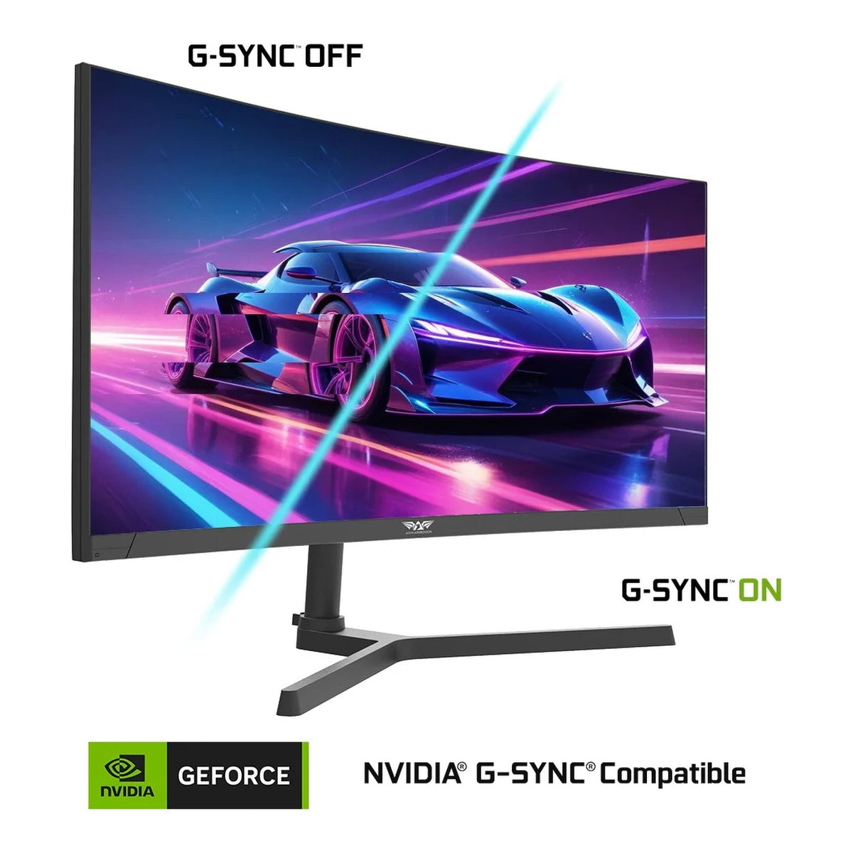 Armaggeddon Pixxel+ PXP30-XD 30-inch 2560 x 1080p WFHD 21:9 200Hz 3ms LCD VA Curved Gaming Monitor PXP30XDBLK