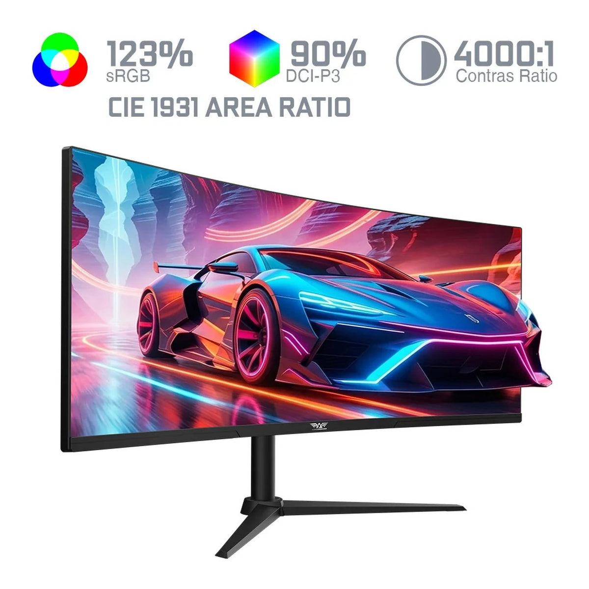 Armaggeddon Pixxel+ PXP34 Pro-C 34-inch 3440 x 1440p UWQHD 21:9 180Hz 1ms LCD VA Curved Gaming Monitor PXP34PROCBLK