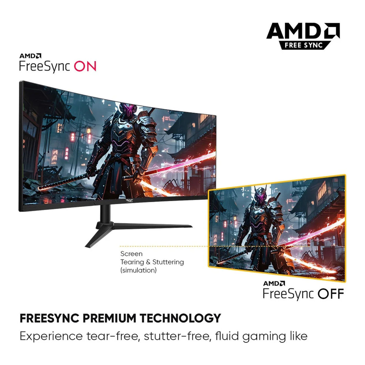 Armaggeddon Pixxel+ PXP34 Pro-C 34-inch 3440 x 1440p UWQHD 21:9 180Hz 1ms LCD VA Curved Gaming Monitor PXP34PROCBLK