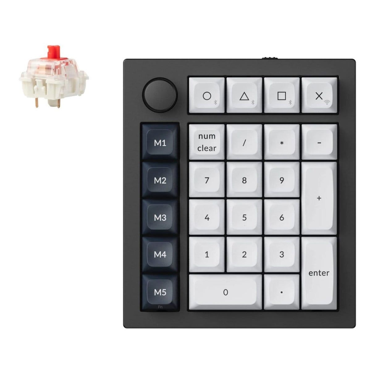 KeyChron Q0 Max QMK Wireless Custom Number Pad - Black Q0M-M1