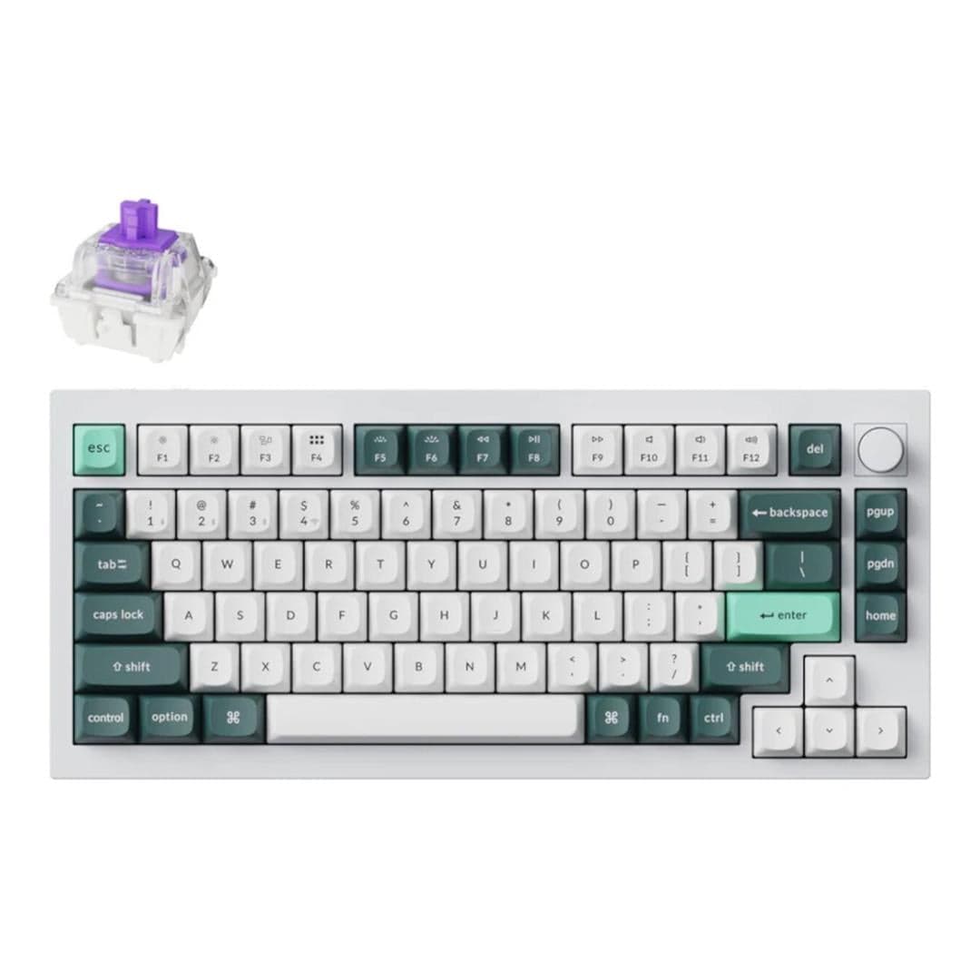 Keychron Q1H-P1 QMK Wireless Custom Keyboard White