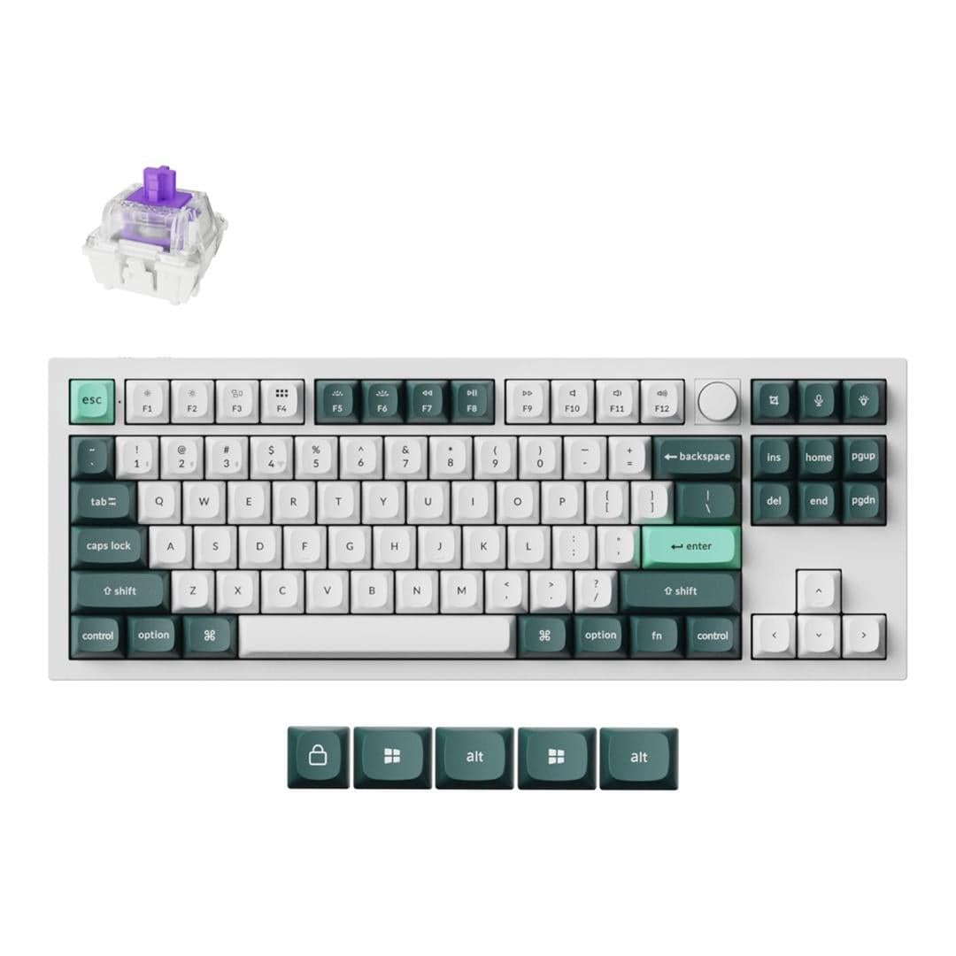 Keychron Q3 HE QMK Wireless Custom Mechanical Keyboard Shell White Q3H-P1