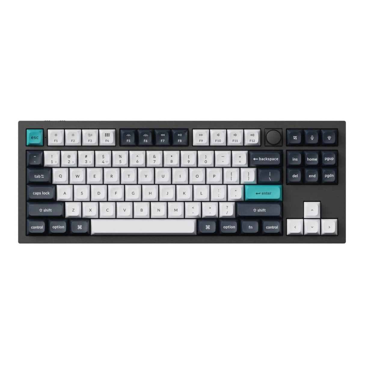 Keychron Q3 Max QMK/VIA Wireless Custom Mechanical Keyboard Carbon Black Q3M-M4