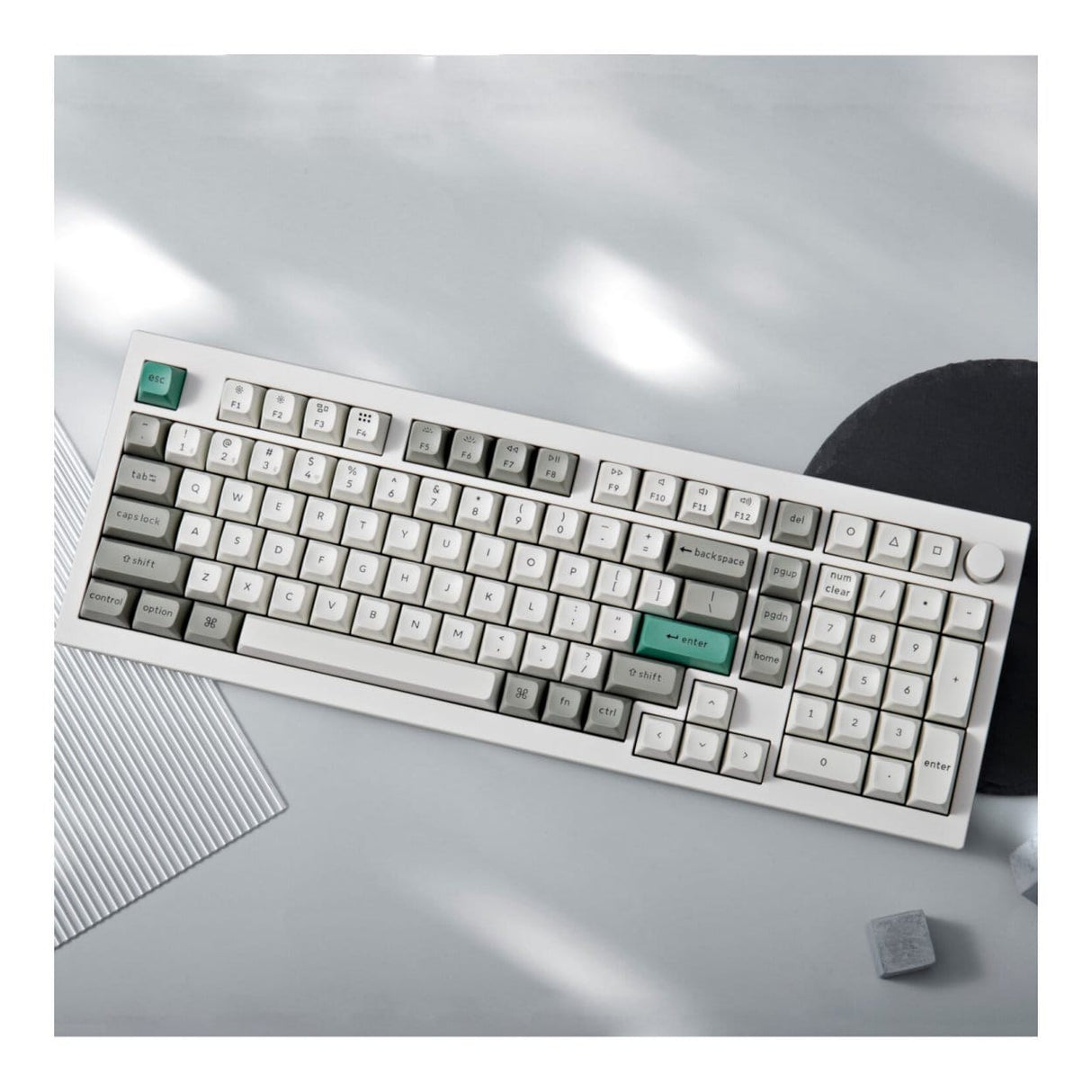 Keychron Q5M-P1 QMK/VIA Wireless Custom Keyboard Shell White