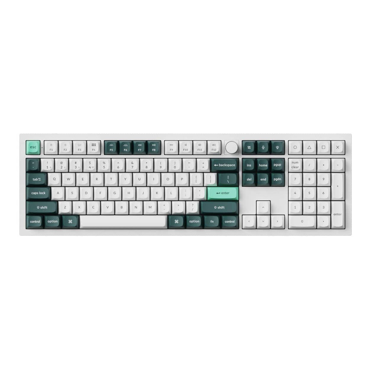 Keychron Q6 HE QMK Full-size Wireless Custom Mechanical Keyboard Shell White Q6H-P1