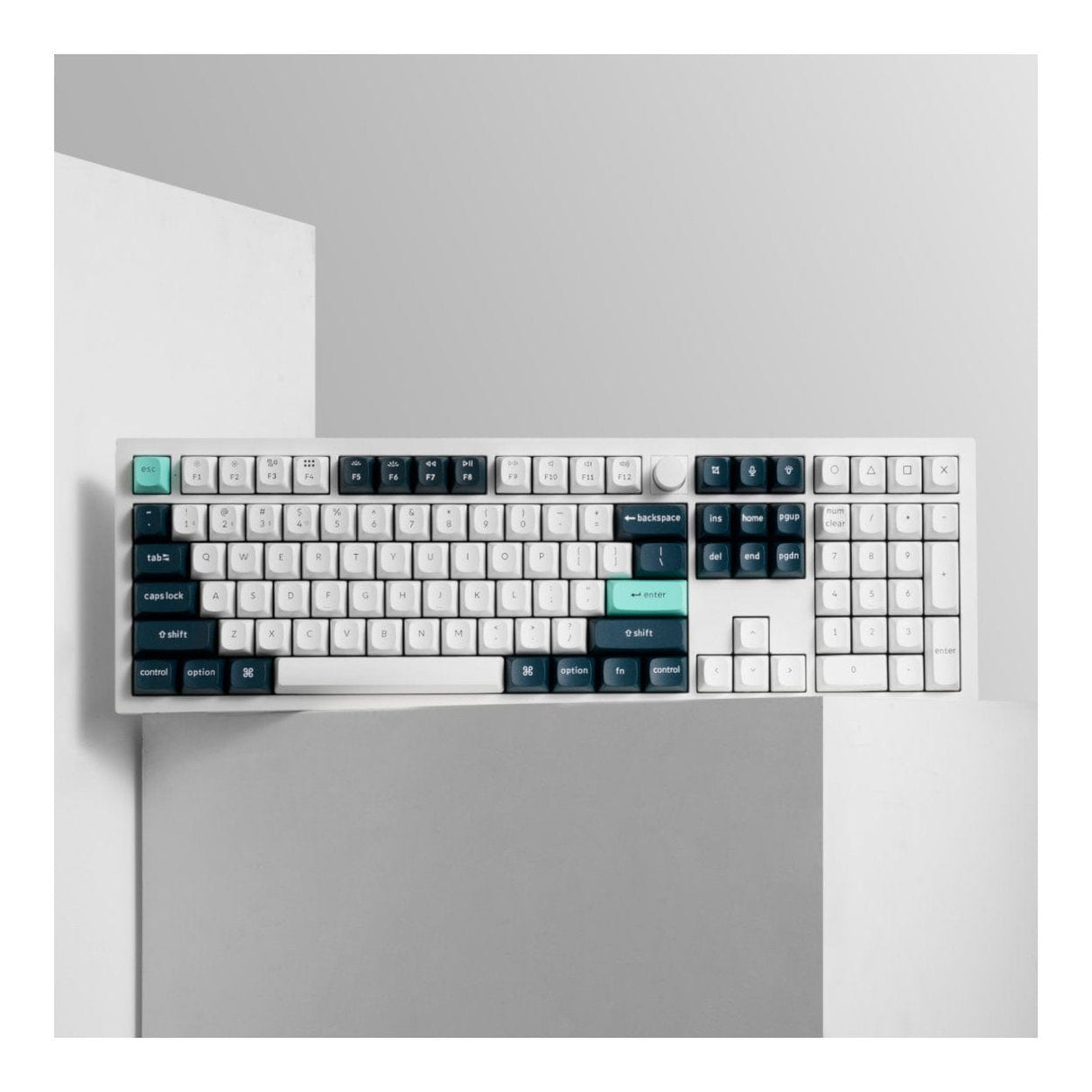 Keychron Q6 HE QMK Full-size Wireless Custom Mechanical Keyboard Shell White Q6H-P1