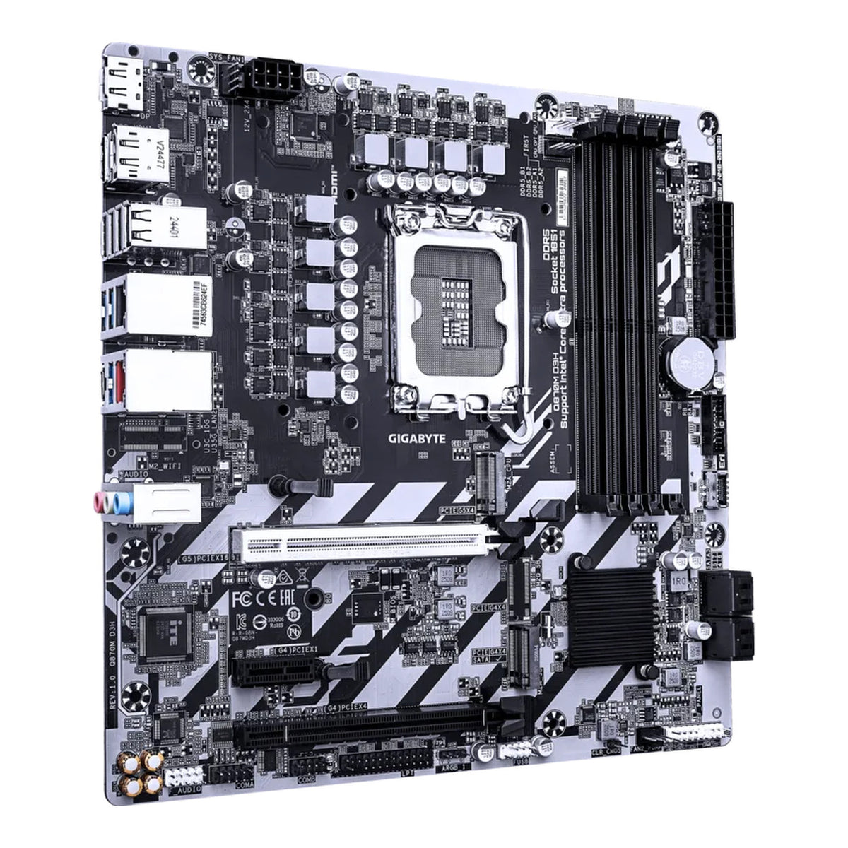 Gigabyte Q870M D3H Intel Q870 LGA 1851 DDR5 Micro-ATX Motherboard