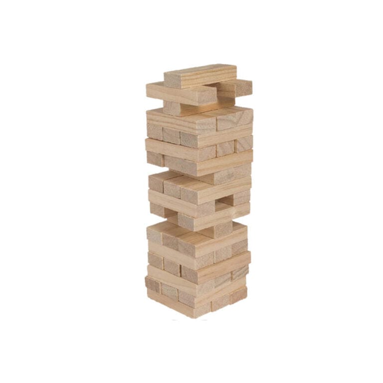 Volkano Quest 60-piece Natural Giant Wooden Tumble Tower QT-1095-NT
