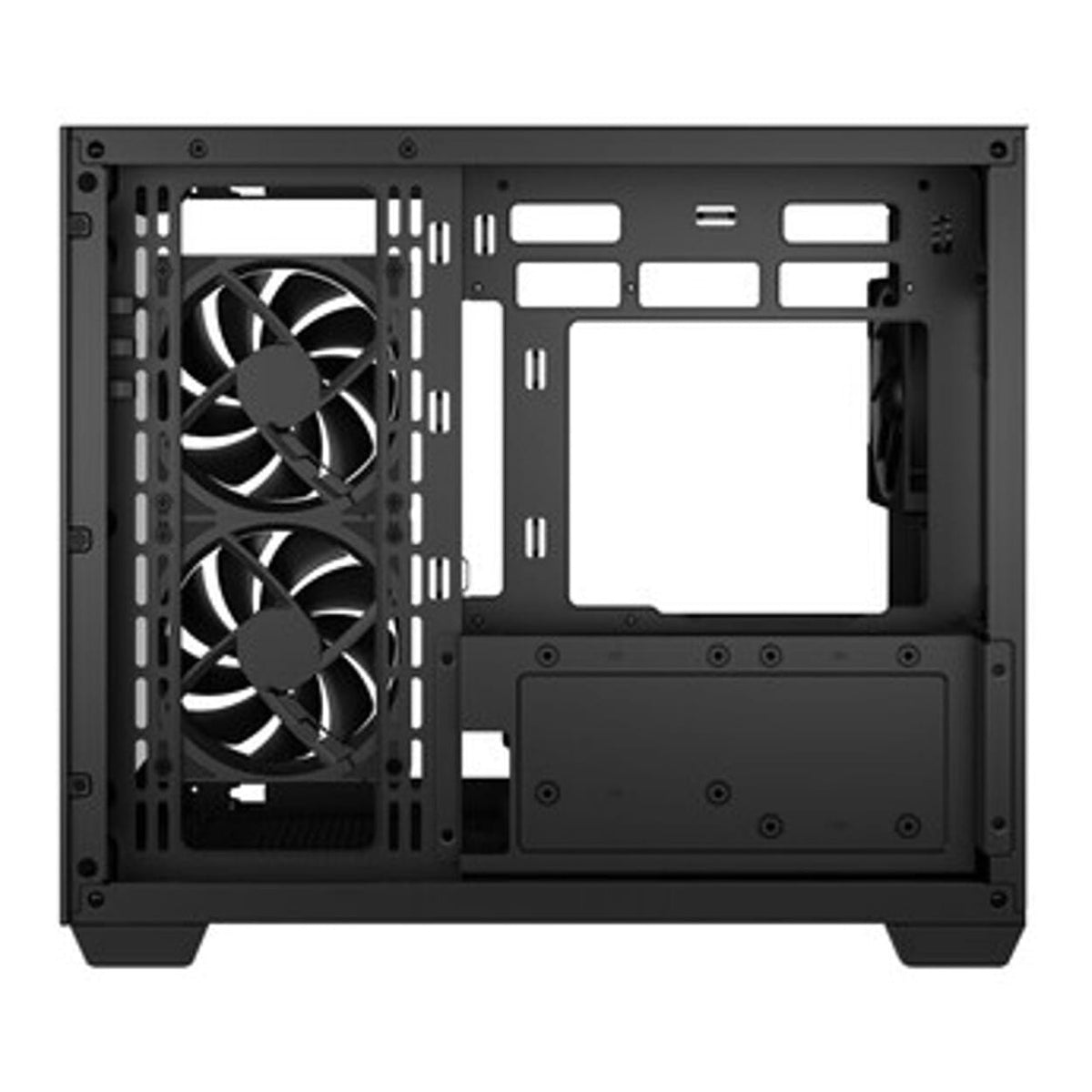 DeepCool CG330 3F Panoramic Dual-Chamber Micro-ATX Gaming PC Case R-CG330-BKNGM3-G