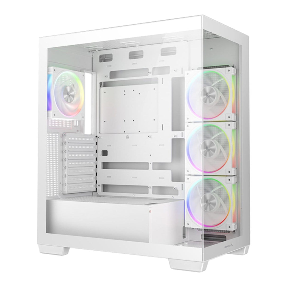 DeepCool CG580 4F V2 TCG580 4F V2 ARGB Midi Tower ATX White Gaming PC Case R-CG580-WHADA4-G-2