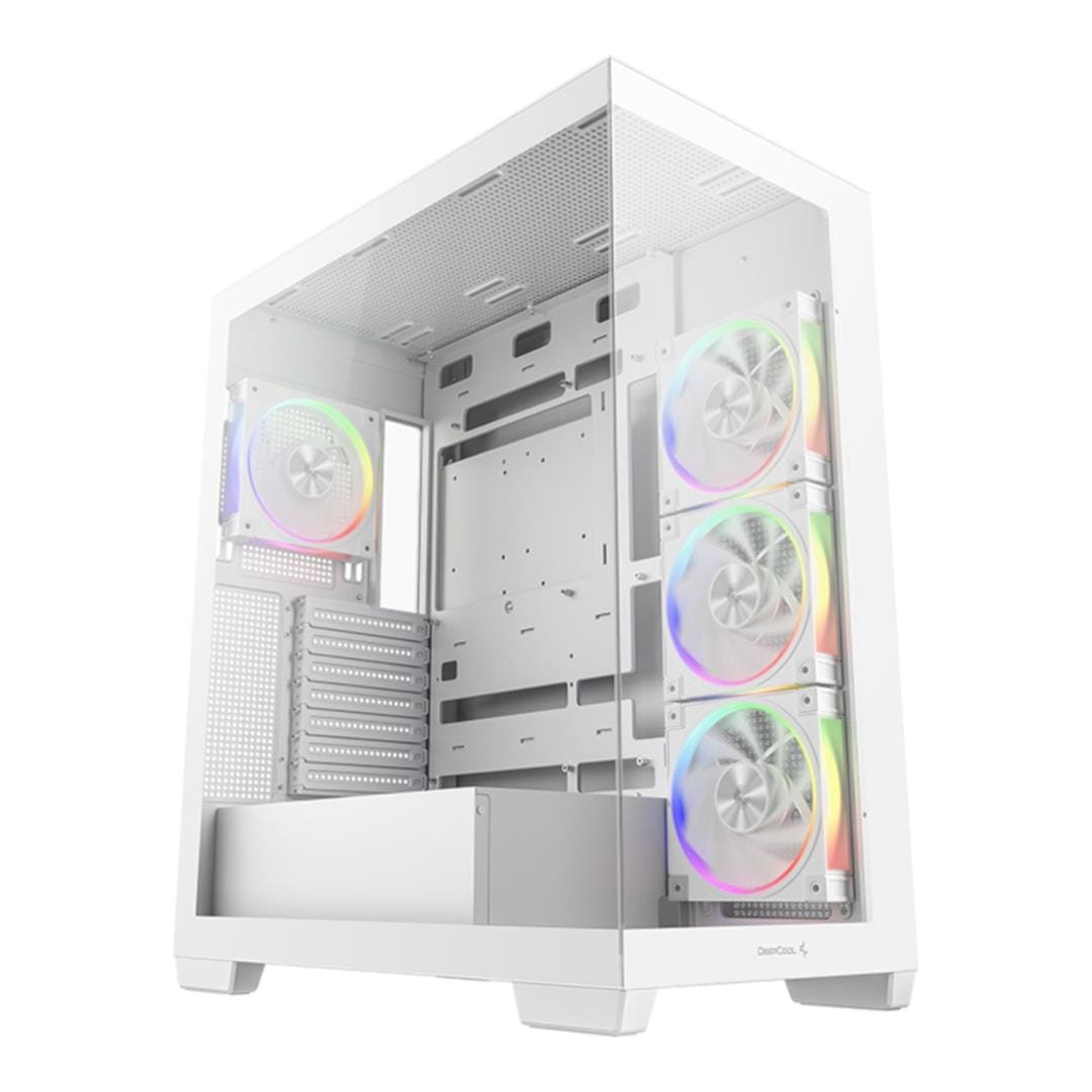 DeepCool CG580 4F V2 TCG580 4F V2 ARGB Midi Tower ATX White Gaming PC Case R-CG580-WHADA4-G-2
