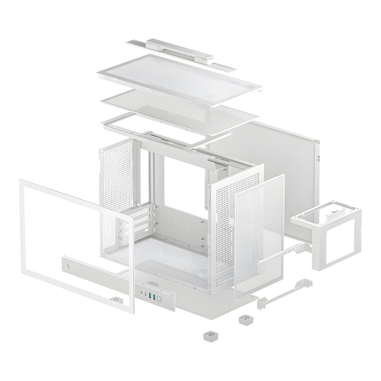 DeepCool CH160 PLUS Pixel Bits Micro-ATX Mini-Tower Desktop - White R-CH160-WHNGM0-G