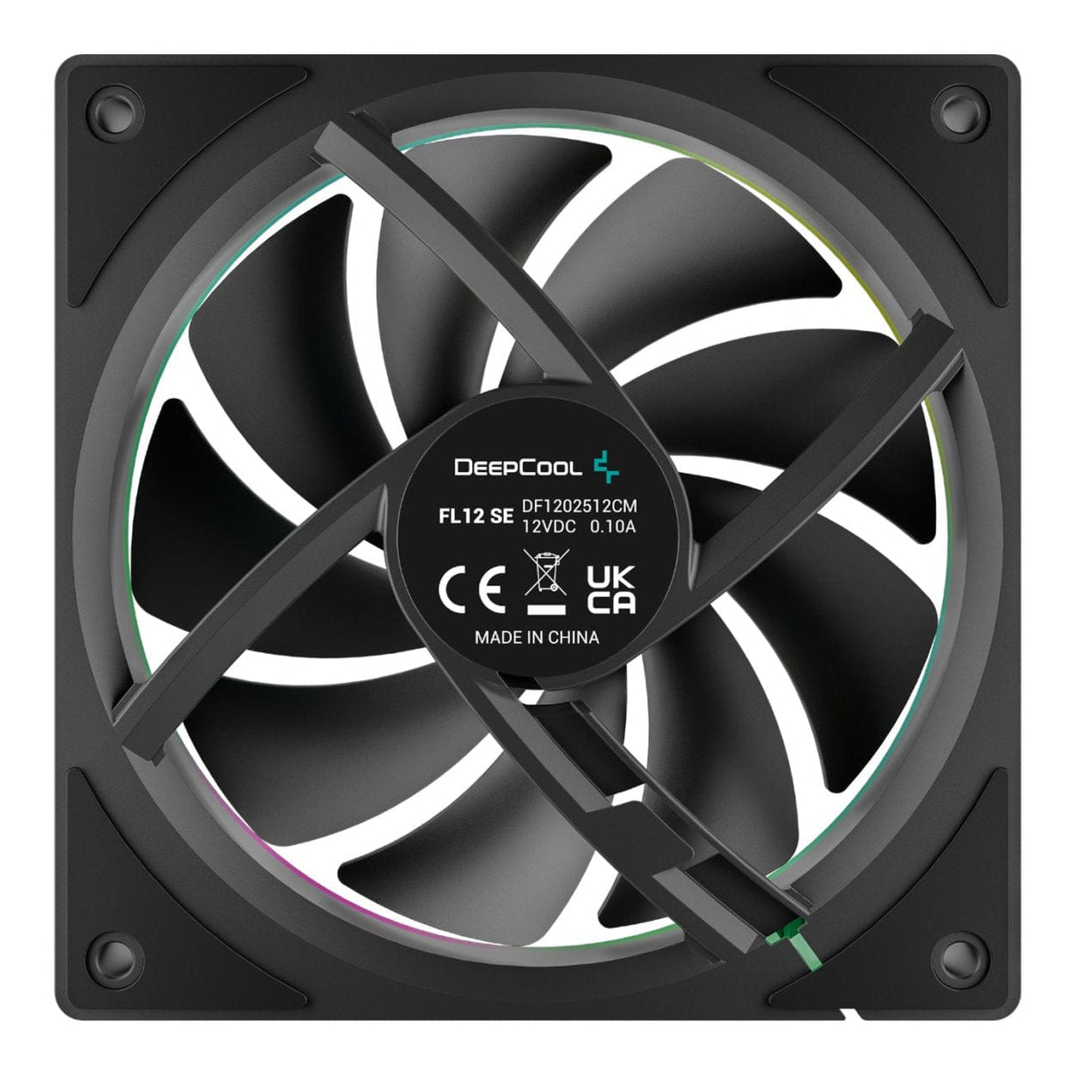 DeepCool FL12 SE 120mm ARGB Case Fan Black 3-pack R-FL12SE-BKAPN3-G
