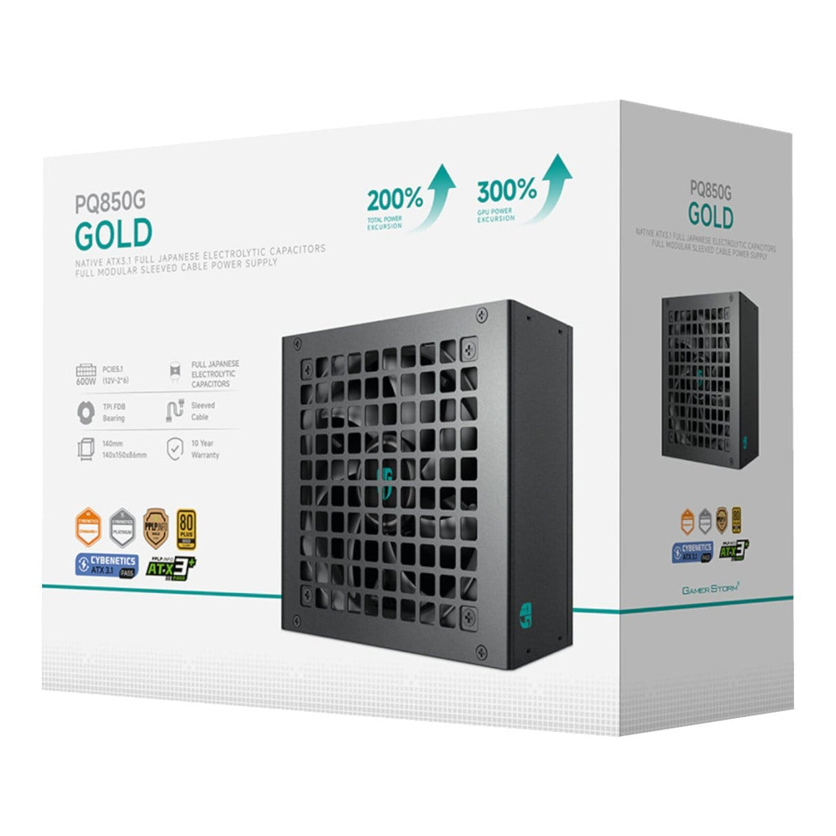 DeepCool PQ850M 850W 80 PLUS Gold Fully Modular Power Supply R-PQ850G-FD1B-JGEU-V1