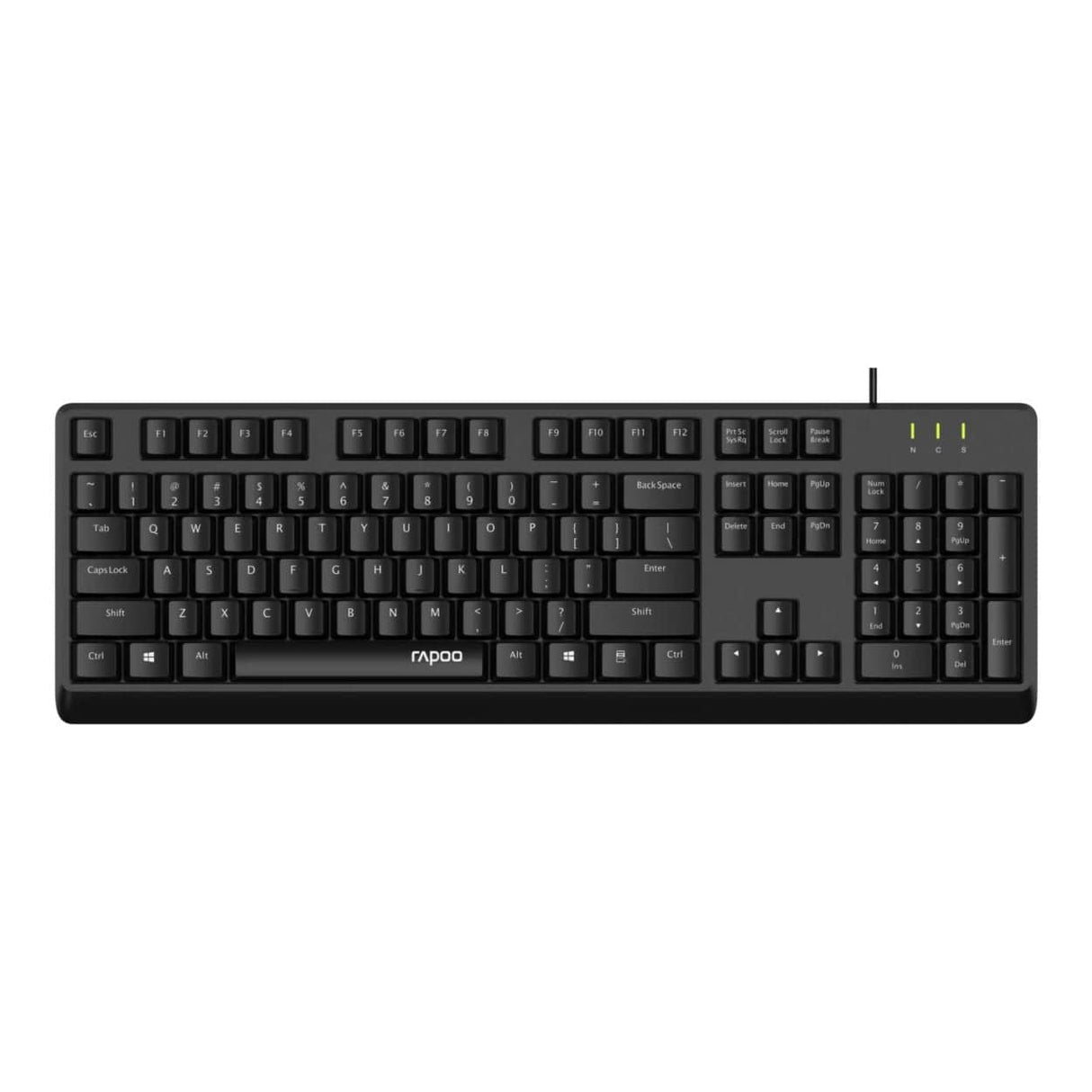Rapoo NK1900 Wired USB Keyboard Black