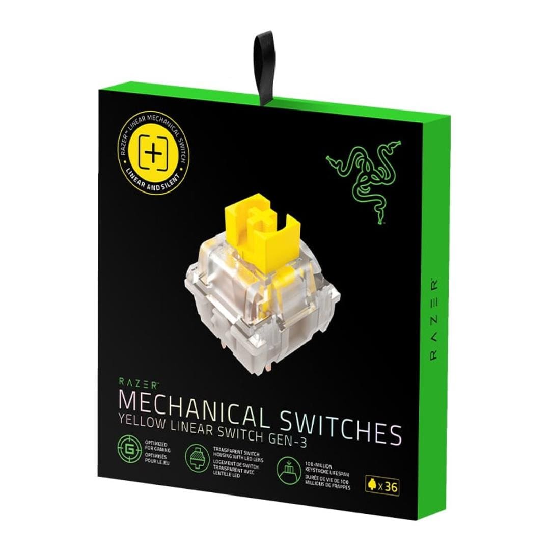 Razer Mechanical Switch Replacement for Gaming Keyboard 36-pack Yellow RC21-02040100-R3M1