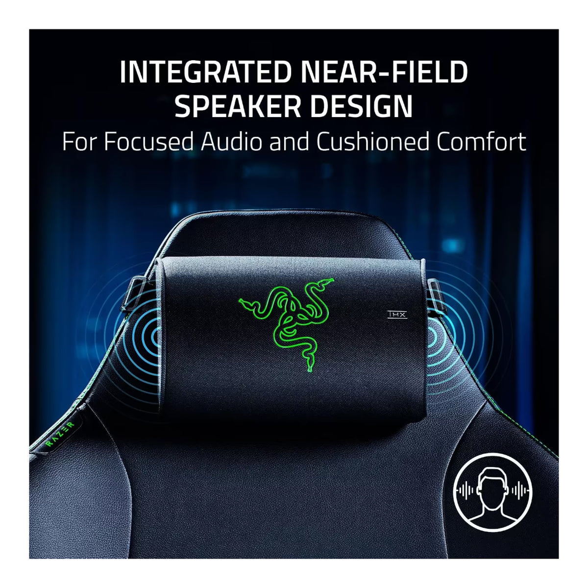 Razer Clio X Wireless Speaker Head Cushion RC81-04480100-R3M1