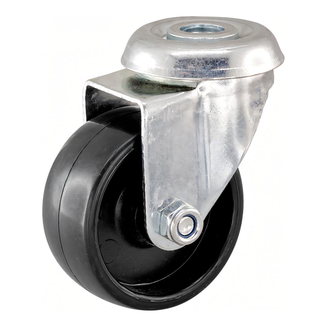 LinkQnet 50mm M10 Bolt Mount Swivel Castor Wheel - Unbraked RCK-SH-CASTOR-50MM