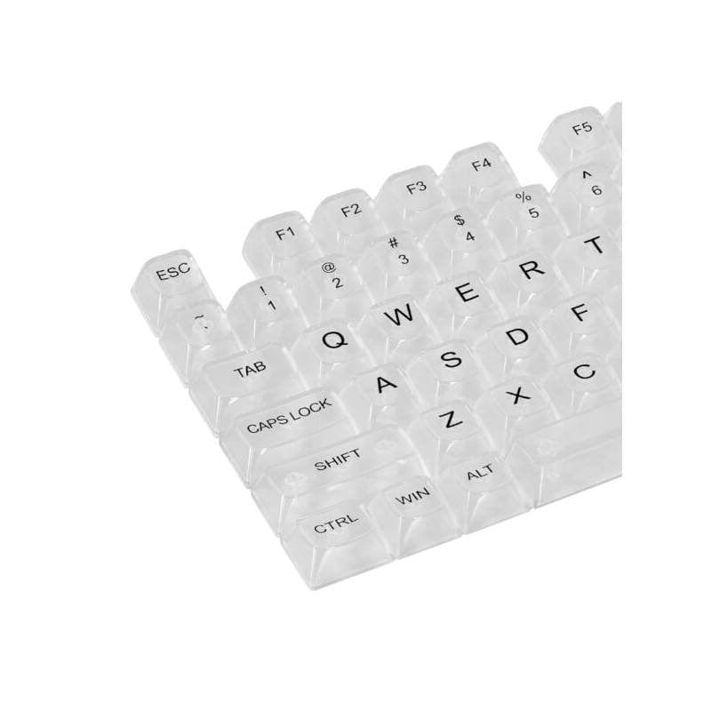 Redragon A135 Standard Doubleshot PBT Crystal Clear Keycap Set - 147-piece RD-A135