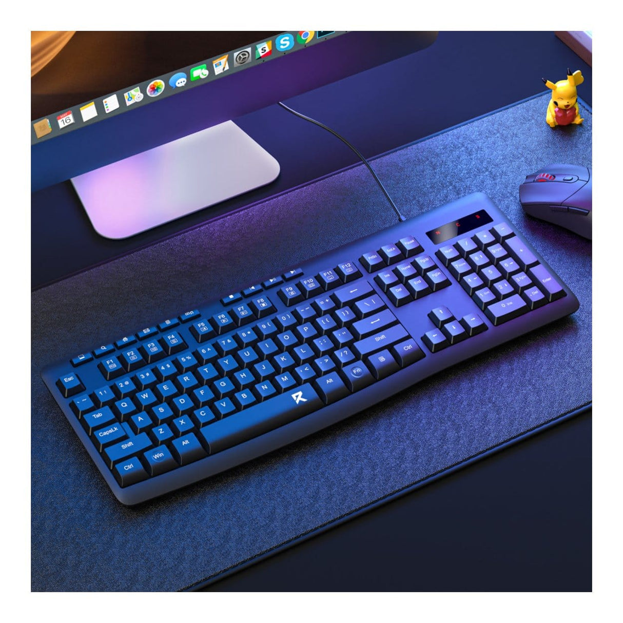 Redragon BK-7366 Ergonomic Wired Membrane Keyboard RD-BK-7366
