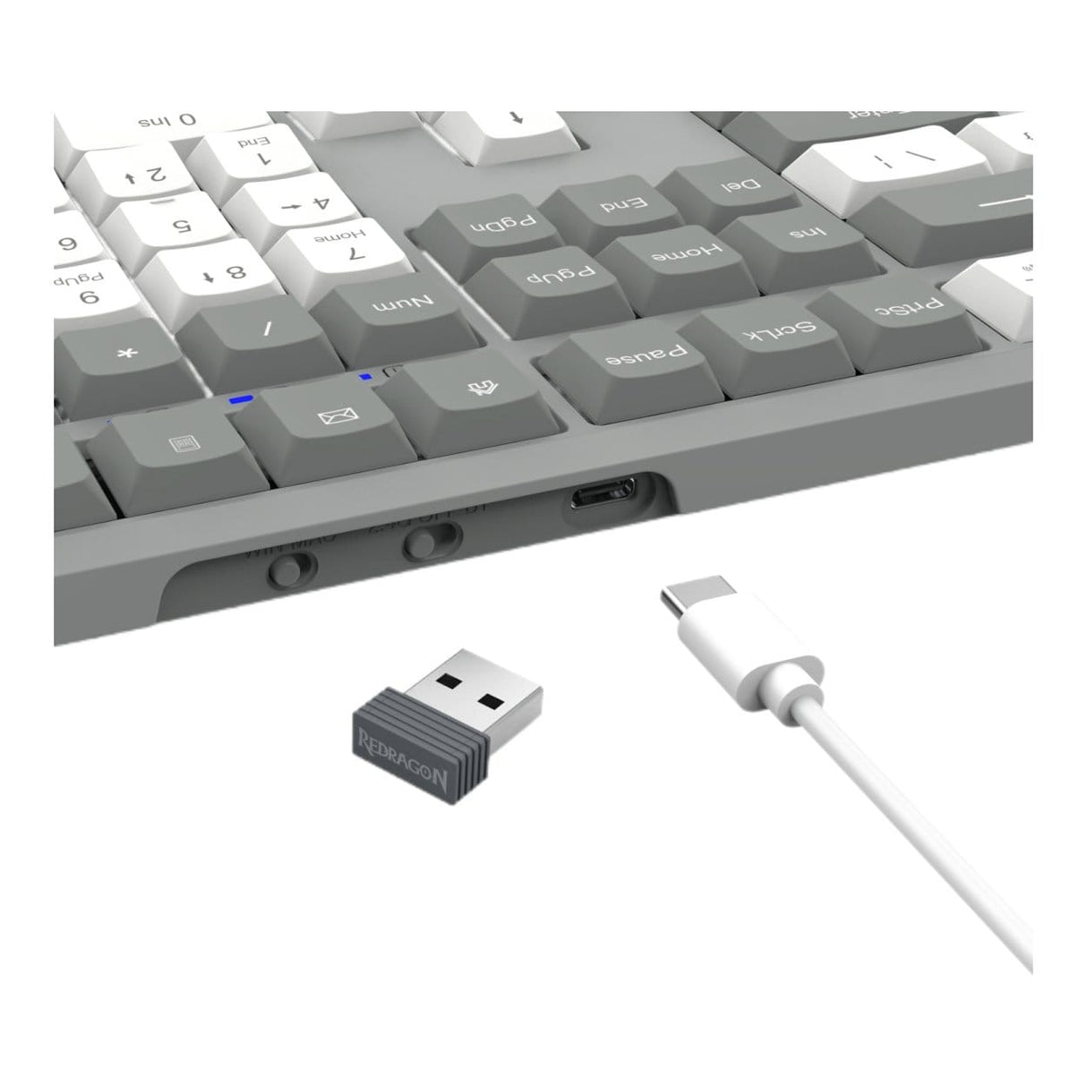 Redragon BK-7485 Wireless Office Keyboard - Grey RD-BK-7485
