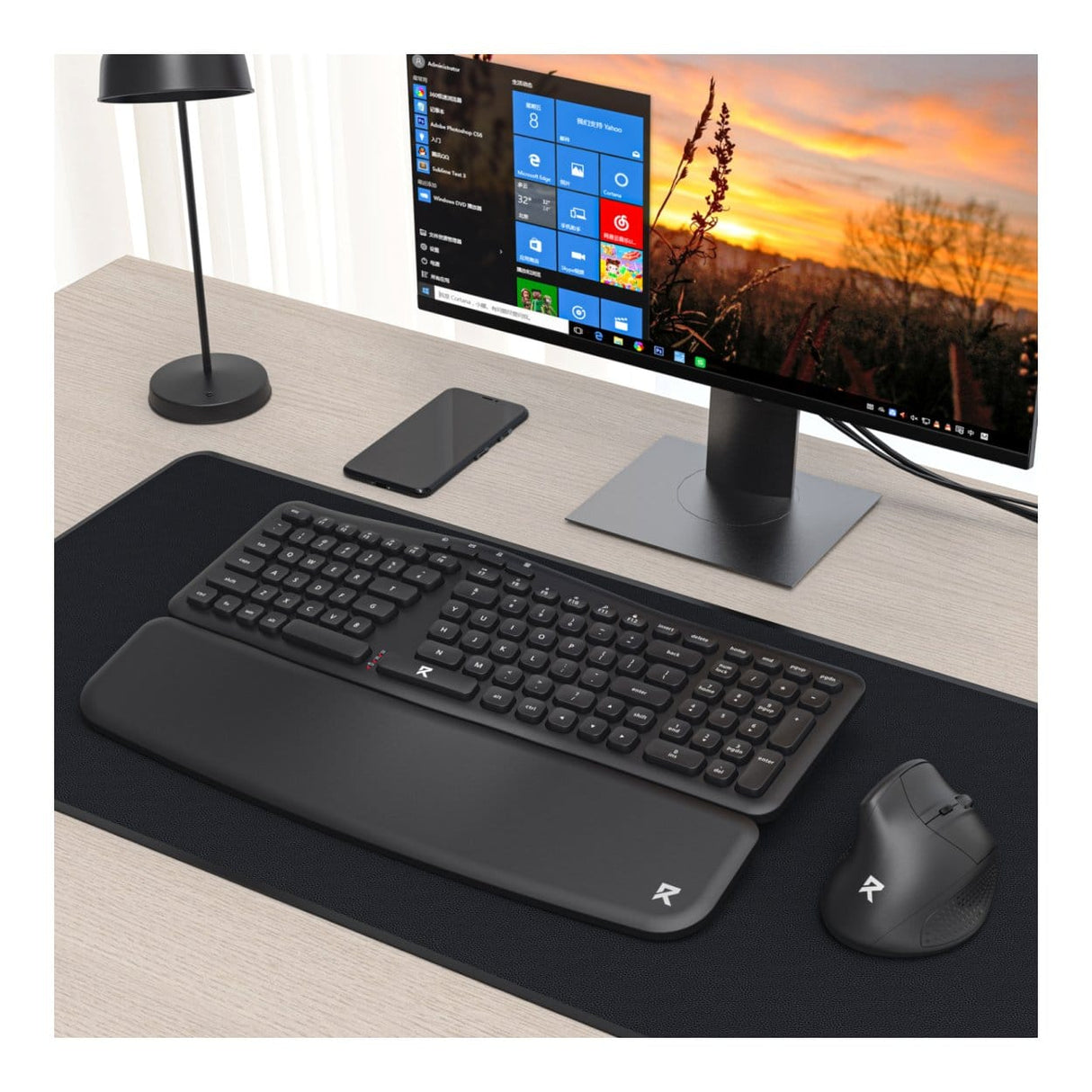 Redragon BS7161 2.4G Wireless Keyboard and Mouse Combo Black RD-BS-7162MAX