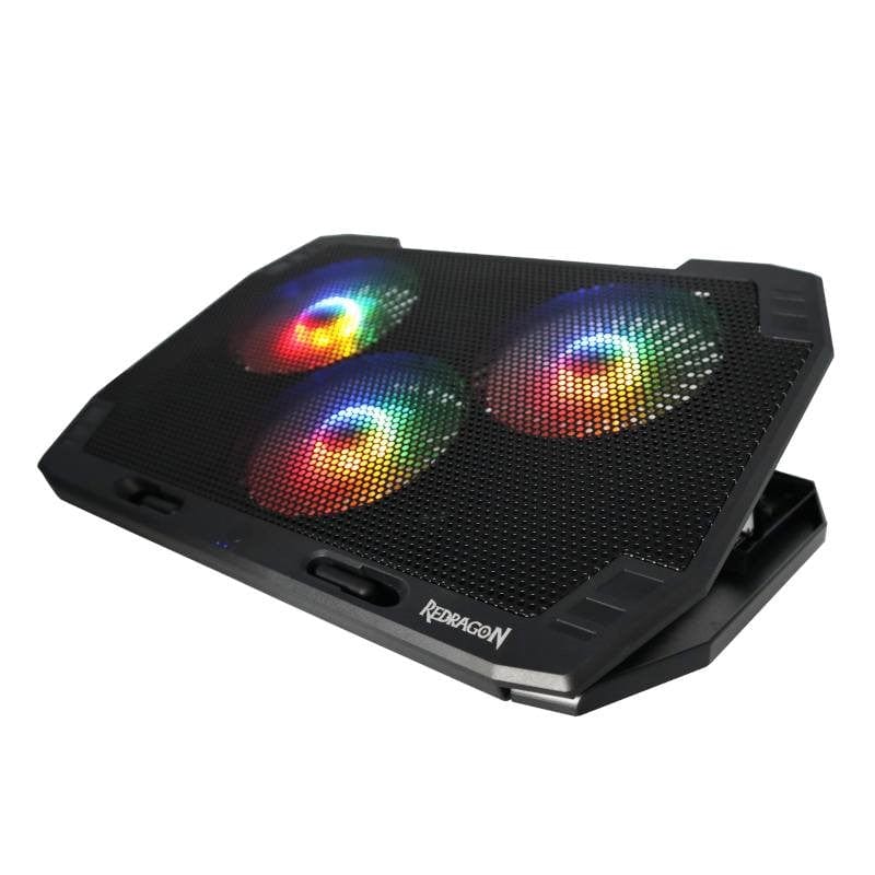 Redragon GCP511 Dual USB 3-fan RGB Gaming Notebook Stand