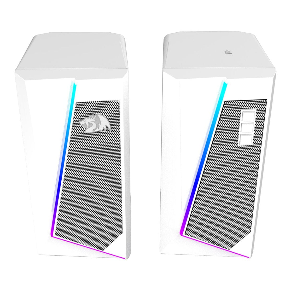 Redragon GS20W ANVIL 3W 2.0 RGB Stereo Desktop PC Speakers White RD-GS520W