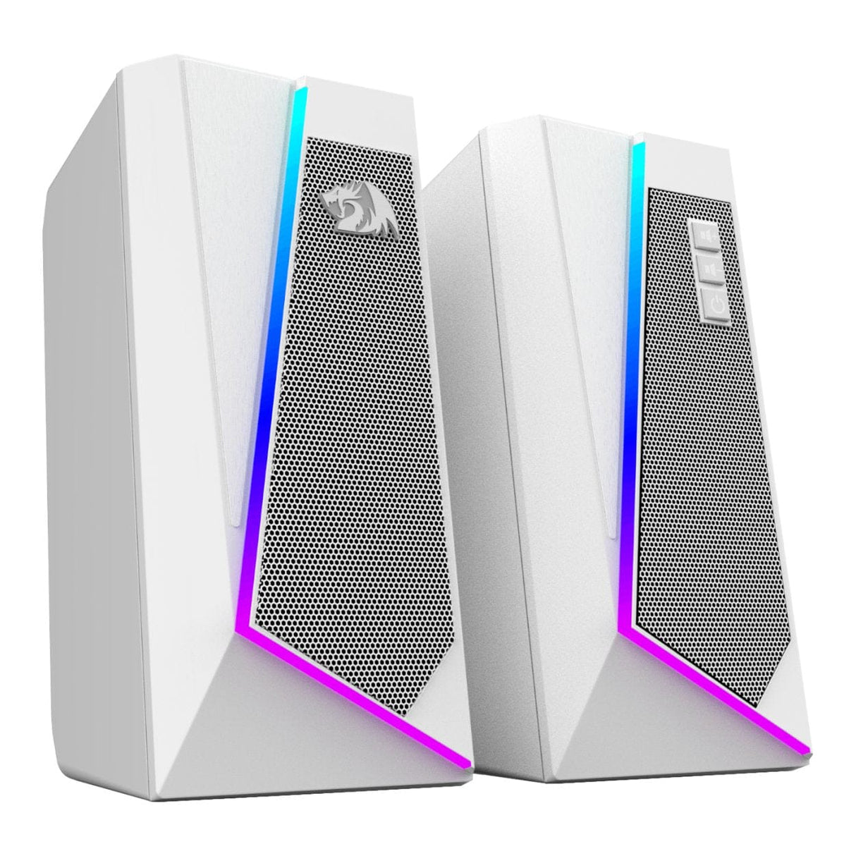 Redragon GS20W ANVIL 3W 2.0 RGB Stereo Desktop PC Speakers White RD-GS520W