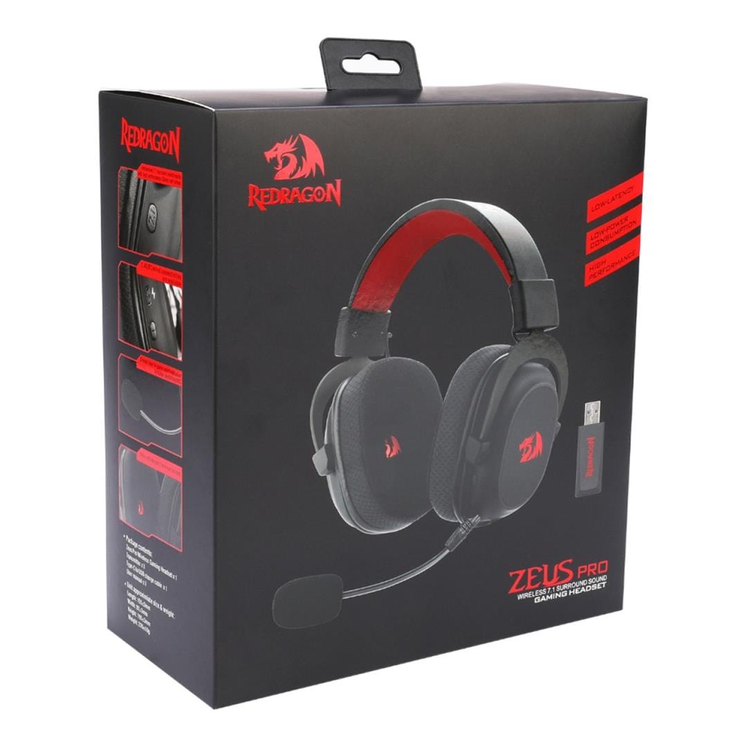 Redragon H510 ZEUS PRO Wireless Gaming Headset Black RD-H510-PRO