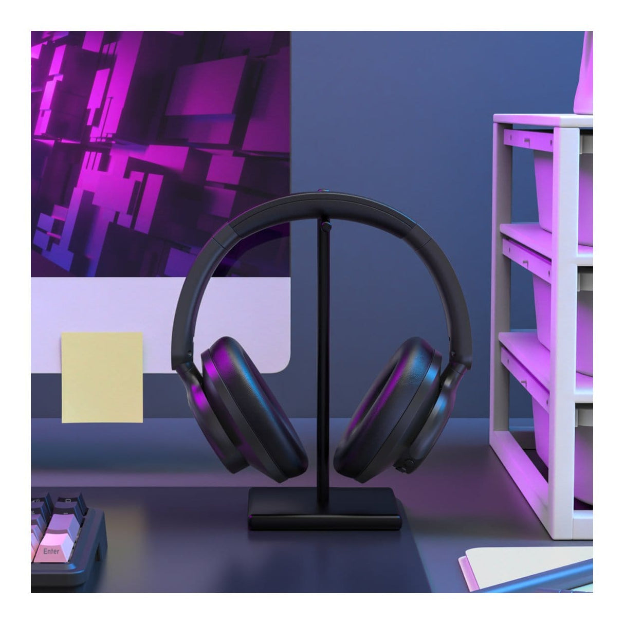 Redragon H610 VibeCore ANC Bluetooth Wireless Headphones - Black RD-H610