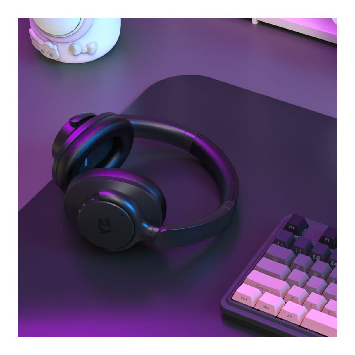 Redragon H610 VibeCore ANC Bluetooth Wireless Headphones - Black RD-H610